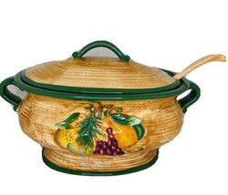 Cooks Club Vegetable Soup Tureen with Lid &amp; Ladle  - £38.90 GBP