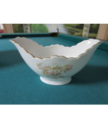 O &amp; E G Royal Austria (Bohemia) gravy boat, flowers bouquet, gold rim [1... - $74.47 CAD