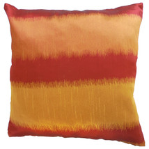 KN253 streaked orange red Cushion cover Throw Pillow Decoration Case - £6.42 GBP