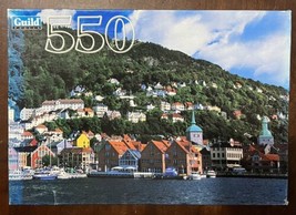 Vintage GUILD 550 Piece Puzzle “Old Wharf Area”Bergen, Norway - New &amp; Se... - $16.76