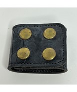 Vtg Safariland 654 Slotted Belt Keeper Extra-Wide 4-Snap Brass Snap Plai... - $8.47