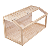 VEVOR Wooden Hamster Cage,40x20x20in,270°View,Open Top,Ventilated,Gerbil... - $116.99
