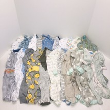 Baby Boy 0-3 Months Mixed Lot Bundle 20 Pieces Sleeper One Piece Outfits... - £38.84 GBP
