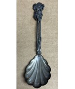 835 Silver Sugar Shell 835 “B” Portuguese Palm Tree Souvenir Spoon - $527.81 MXN