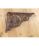 FLEUR DE LIS SHELF BRACKET BRACE CORBEL PLANT HANGERS FRENCH SOUTHERN DECOR - $276.52 MXN