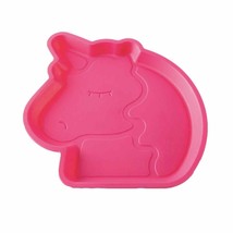 Unicorn Plates Your Zone Plastic Shaped Kids Pink Microwave Safe Home 4pk - £6.79 GBP