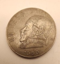 Mexico 1980 Un 1 Peso - José María Morelos - $14.52