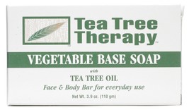 Tea Tree Therapy Vegetable Base Soap with Tea Tree Oil - 3.9 oz - Pack of 9 - £47.44 GBP