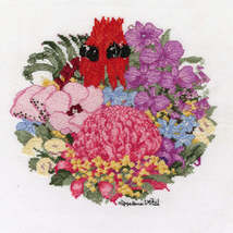 Australian Floral Emblems cross stitch kit designed by Helene Wild - $40.95