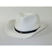 Men's Nashville Bruno Capelo Braided Straw Hat Curled Brim NA341 White image 2