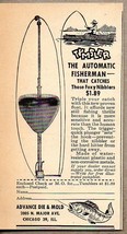 1947 Print Ad Tumbler Automatic Fisherman Advance Die Mold Chicago,IL - $9.25