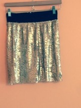 EUC ROMEO &amp; JULIET COUTURE Gold Detail Attatched Bodycon Skirt SZ S - £19.27 GBP