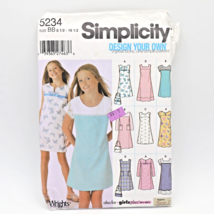 Simplicity Pattern 5234 Misses Girls Design Your Own Dress Jumper SZ 8-16 Uncut - £5.63 GBP