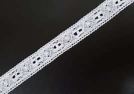 3/4&quot; 2cm wide - 10yds vintage flower White crochet Cotton Lace L764 - £7.16 GBP