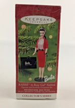 Hallmark Keepsake Christmas Ornament Barbie In Busy Gal Fashion #8 2001 NEW - $19.75