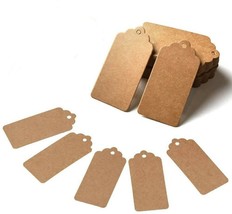 UK !!! 20 Gift Present Tags - 4.5cm x 2.5cm Kraft Paper DIY Writable Nam... - $1.31