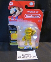 World of Nintendo Large Mario Gold 4&quot; action figure Super Mario Jakks Pacific  - £77.52 GBP