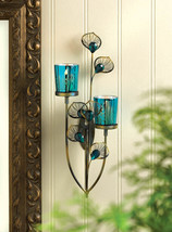 Peacock Plume Wall Sconce - £42.76 GBP