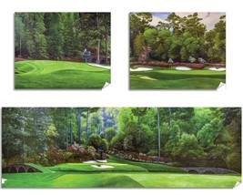 Masters Augusta National Amen Corner 3 Prints Golf Hole 11 12 13 Golden BellPan7 - £61.84 GBP+