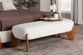 Clarisse Cream Boucle Accent Bench - $230.00