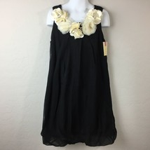 Cherokee Girl&#39;s Black Bubble Dress Party Dressy Sleeveless Flowers Size ... - £19.91 GBP