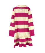 Tom Joules Rugby Pink Striped Girls Long Sleeve Ruffle Skirt 9-10 Years ... - £21.15 GBP