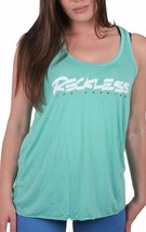 Young &amp; Reckless Los Angeles Donna Verde Menta Scialle Canotta Racerback Maglia - £11.99 GBP