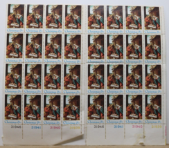 National Gallery of Art 6 Cent Christmas Stamp Sheet Plate Block 32 Stamps Total - £7.88 GBP