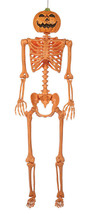 Seasons Pumpkin Head Skeleton Orange 60 Inch - $2,020.86 MXN