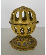 Antique Cast Iron Yellow String Holder Victorian Country General Store C... - €36,67 EUR