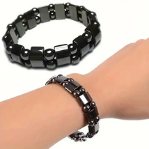 NEW Magnetic Hematite Bracelet stretch bracelet - £8.25 GBP