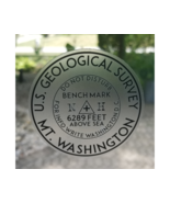 Mount Washington New Hampshire Benchmark 3" Decal Sticker Vinyl Bench Mark USGS - $5.24