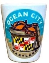 Ocean City Bushel of Crabs Shot Glass - $10.95