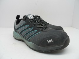 HELLY HANSEN Women&#39;s Adel Aluminum Toe CP Safety Shoes Black/Blue Size 8.5M - $17.80