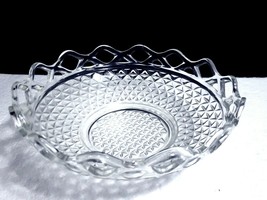 Vintage Imperial Depression Glass Laced Edge - Clear 10&quot; Bowl 7498F ca 1... - £11.64 GBP