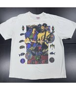 RARE VINTAGE Bob Dylan Santana 1993 Tour Hanes Single Stitch White XL T-... - $238.80 CAD