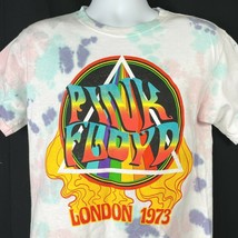 Pink Floyd London 1973 Retro Throwback Tie Dye M T-Shirt Medium Mens Lic... - $22.12