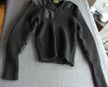MEN&#39;S MILITARY ARMY BLACK V-NECK PULLOVER UNIFORM SWEATER 100% WOOL SIZE 42 - $31.49
