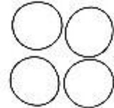 1958-1962 Corvette Seal Kit Rear Wheel Bearing With 2 O Rings 4 Pieces - $20.74