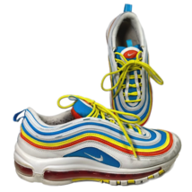 Nike Boys Air Max 97 Sneaker Athletic White Rainbow Running &amp; Jogging Lo... - £31.14 GBP