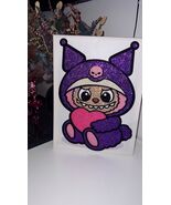 Handmade Sparkling Diamond Painting - Cute Kawaii Monster Wall Decor - $180.00