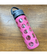 Life Factory glass 14oz water bottle PINK, Pre-Owned - $11.28 CAD