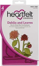 Heartfelt Creations Cut &amp; Emboss Dies LEA, Dahlia &amp; Leaves - $26.99