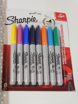 Sharpie The Original Permanent Markers, Fine Point, 8 Pack, Assorted Colors - $10.87