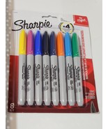 Sharpie The Original Permanent Markers, Fine Point, 8 Pack, Assorted Colors - £8.55 GBP