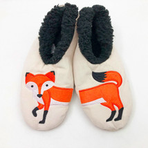 Snoozies Women&#39;s Feeling Foxy Slippers Medium 7/8 Light Beige - £10.11 GBP