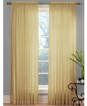 Miller Curtains Angelica 59-inch x 63-inch Rod Pocket Sheer Panel Tan - $36.62