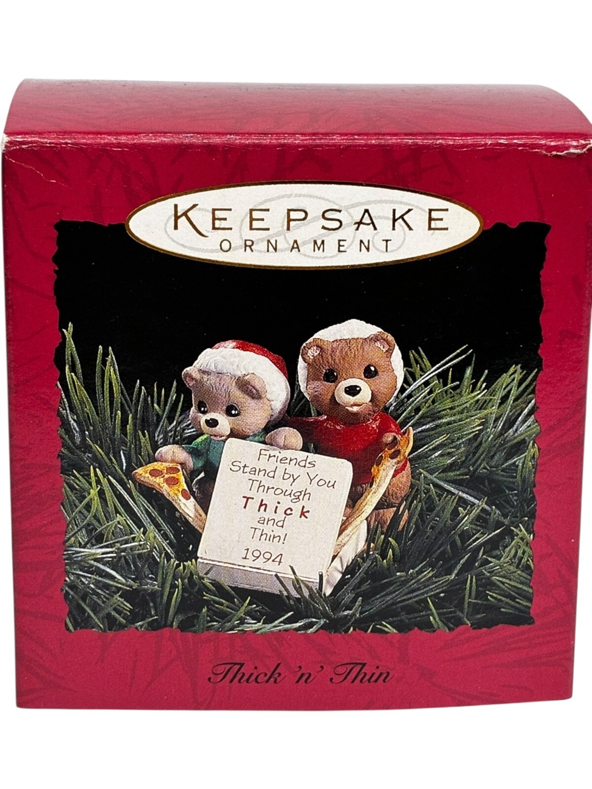 EUC Hallmark Keepsake Ornament "Thick 'n' Thin" (1994) QX569-3 Clip Item image 2
