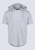 Buffalo David Men&#39;s Cotton Katoni Hooded T-Shirt - Heather Grey-Medium - $33.01 CAD
