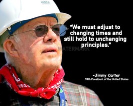 Jimmy Carter &quot; We Must Adjust To Changing Times &quot; Quote Photo Print In All Sizes - £6.99 GBP+